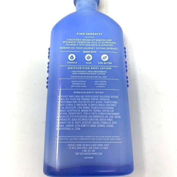 Bath & Body Works Aroma Find Serenity Mimosa & Spearmint Body Lotion 6.5 Fl Oz - Picture 4 of 6